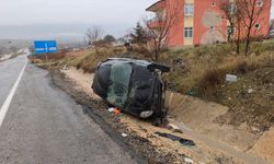 Kırıkkale'de korkutan otomobil kazası