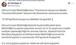 240 kilo skunk ele geçirildi