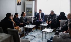 Bakan Tunç, Atlas Çağlayan'ın ailesini ziyaret etti