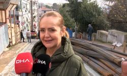 Beşiktaş'ta yokuştan kayan TIR binanın duvarına çarptı