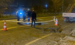 Diyarbakır'da yol çöktü