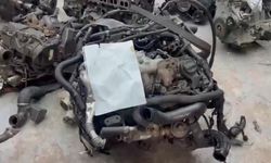 Gümrük kaçağı  otomobil motorları ele geçirildi