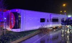 Samsun'da Yolcu Otobüsü Devrildi