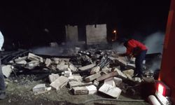 Bolu'da Tek Katlı Ev Yandı