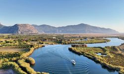 Dalyan Kanalı dronla görüntülendi