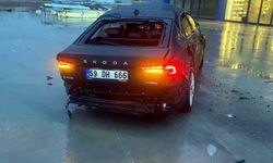 Edirne'de kaza yapan otomobil defalarca takla attı