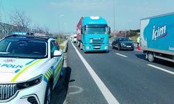 Kazadan sonra otomobil alev aldı