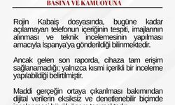 Rojin Kabaiş'in İspanya'ya gönderilen telefonuna erişim sağlanamadı