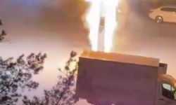 Siirt'te Akaryakıt İstasyonu Yandı