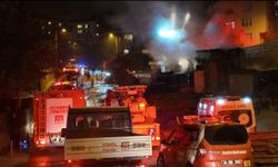 Üsküdar'da işçi konteynerinde yangın çıktı