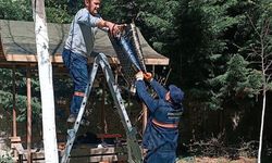 Pursaklar'da yeşil alanlarda bakım çalışması