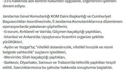 12 ilde organize suç örgütü operasyonu: 49 tutuklama