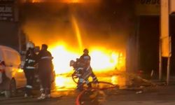 Diyarbakır'da oto tamir dükkanını alevler sardı!