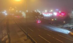 İstanbul'da sıcaklığın düşmesi sonrası sis etkili oldu