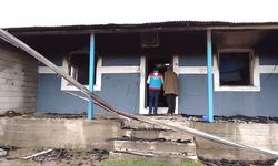 Kars'ta Tek Katlı Ev Yandı