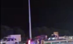 Otomobil takla atıp karşı yola devrildi