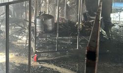 Samsun'da halı fabrikasında yangın