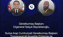 Selçuk Bayraktaroğlu ve Ali Nureddin El-Na'san telefonda görüştü