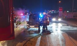 Silivri'de otomobili alevler sardı!