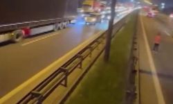 Tuzla TEM Otoyolu'nda  feci TIR kazası!