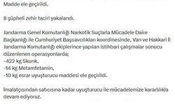 Van ve Hakkari'de uyuşturucu operasyonu: 8 gözaltı