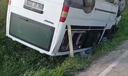 Ankara'da minibüs devrildi: 1 ölü