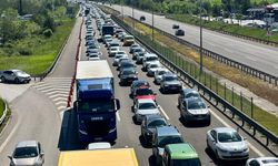 Bolu’da bayram sonrası trafik yoğunluğu