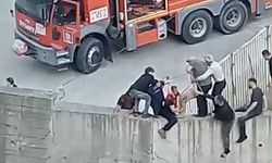 Dereye düşen küçük çocuk iple kurtarıldı