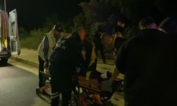 İznik'te otomobil zeytinliğe uçtu