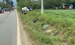 Ödemiş'te kamyon devrildi: 5 yaralı