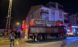 Karaman'da evi alevler sardı