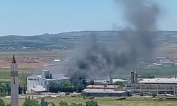 Ankara'da Alçı Fabrikası Yandı