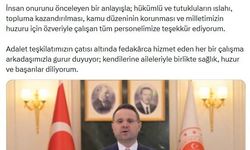 Bakan Gürlek'ten 'Ceza İnfaz Personeli Günü' paylaşımı