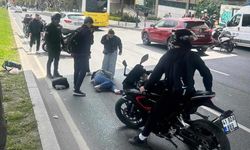 Beşiktaş'ta Motosiklet İki Kadına Çarptı