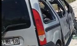 Besni'de hafif ticari araç şarampole yuvarlandı