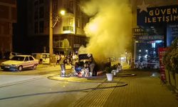 Bursa'da otomobili alevler sardı!