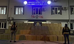 Durdurulan araçta bandrolsüz sigara çıktı
