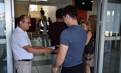 Görevlilerin uyarısıyla sınava yetişebildi