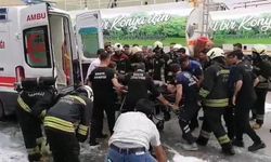 Konya'da Yatak Fabrikasında Yangın
