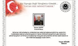 MSB duyurdu: Fırat Kalkanı Harekat Bölgesi'nde rahatsızlanan asker şehit oldu