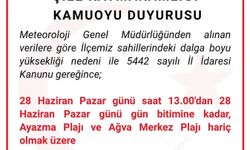 Şile'de deniz yasakları başladı