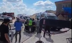Taş kırma kuyusuna düşerek yaralandılar