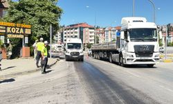 Yola dökülen mazot kazaya sebep oldu