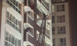 14 katlı binada yangın paniği
