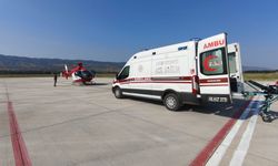 14 yaşındaki hasta için ambulans helikopter devreye girdi