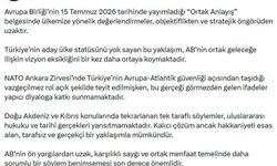 "AB'nin ülkemize yönelik değerlendirmeleri objektiflikten uzaktır"