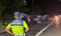Çorlu’da TIR takla attı: Sürücü hayatını kaybetti