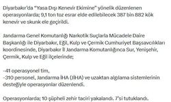 Diyarbakır'daki uyuşturucu operasyonlarına 7 tutuklama