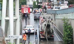 Güngören'de alt geçidi su bastı!