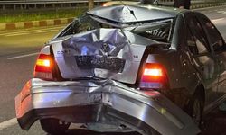 Kütahya'da motosiklet otomobile çarptı